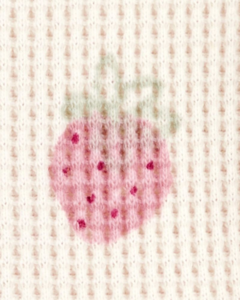 Toddler Strawberry Print Short-Sleeve Fashion Top, image 2 of 3 slides