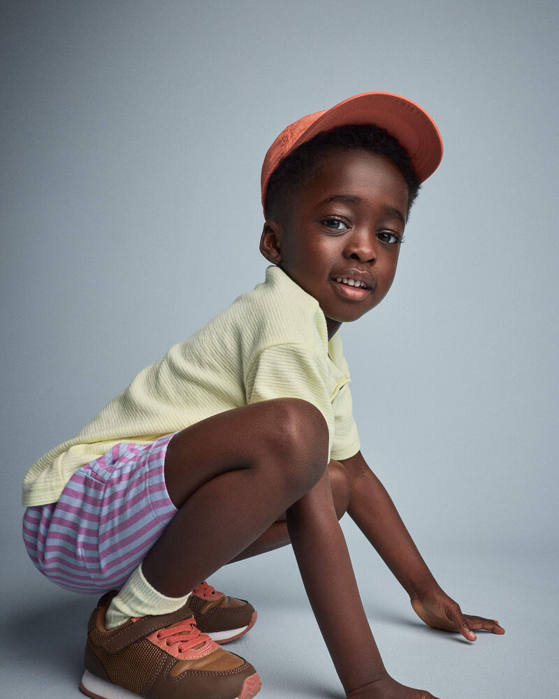 Toddler Boy Henley Tee with Pocket - Yellow, image 5 of 5 slides