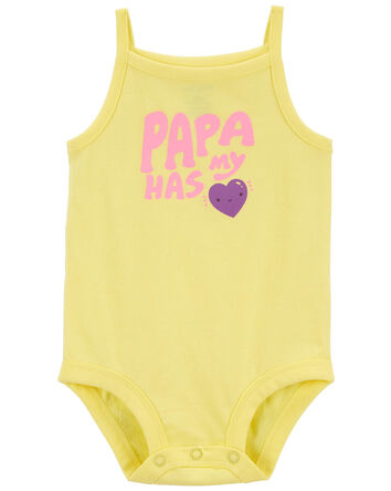 Baby Papa Sleeveless Bodysuit, 