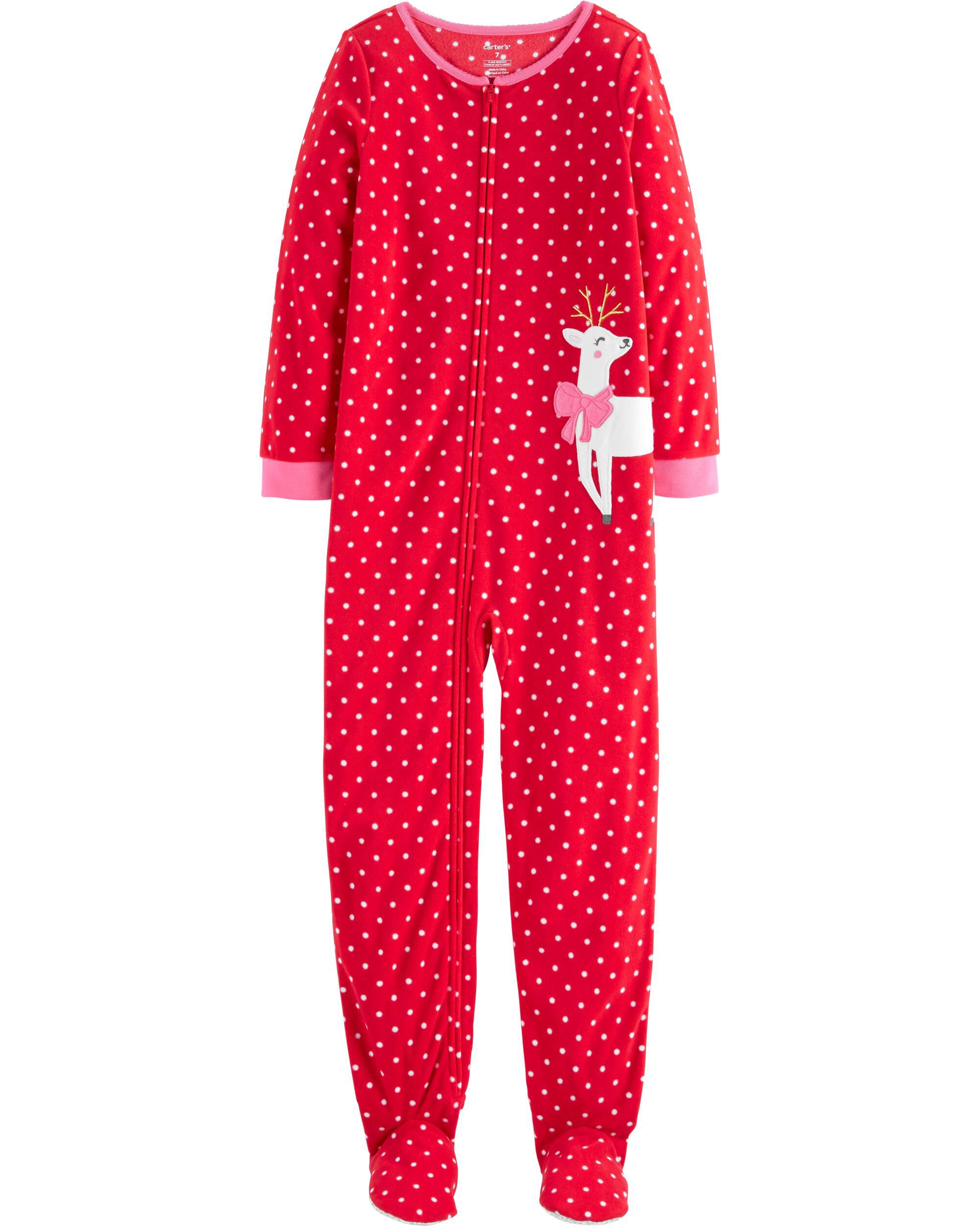 carters fleece footed pajamas