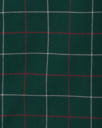 Gar&ccedil;ons - Chemise boutonn&eacute;e manches longues &agrave; carreaux - Vert, 