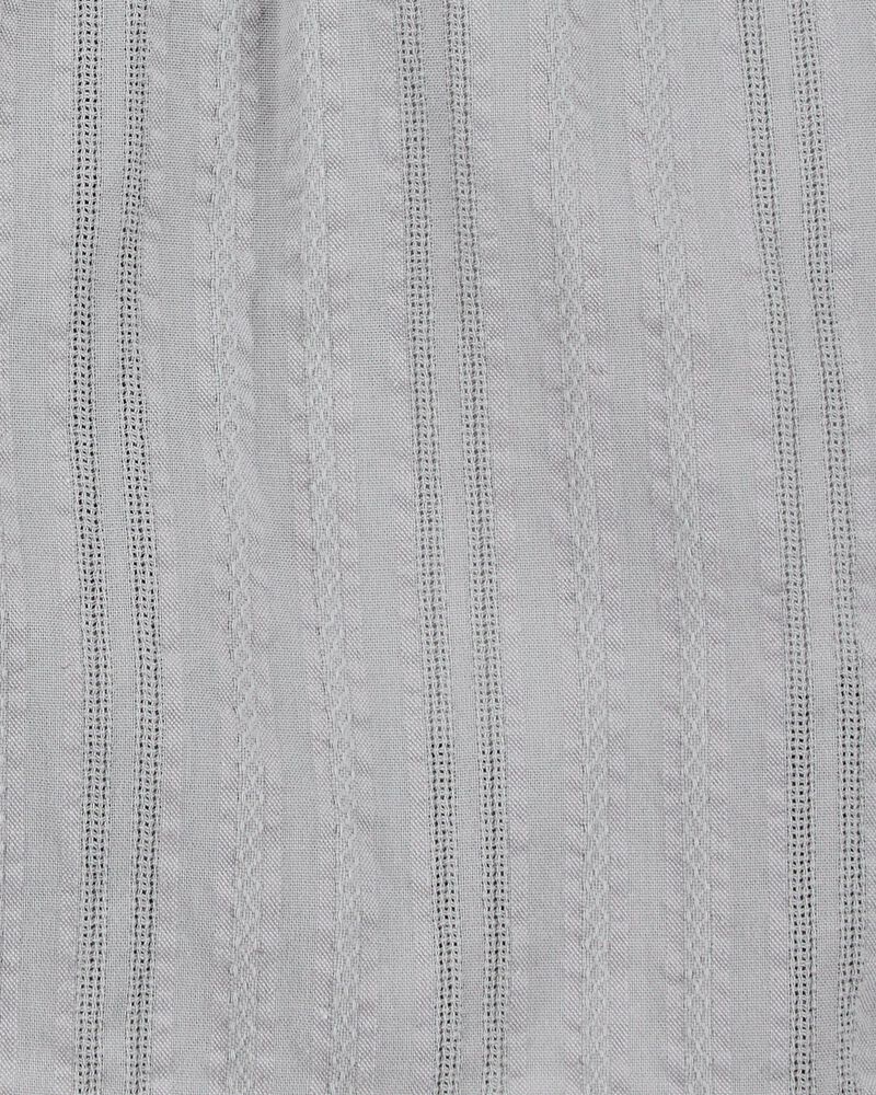 Toddler Seersucker Drawstring Shorts - Gray, image 5 of 6 slides