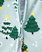 Baby Disney© Mickey Mouse 100% Cotton Long-Sleeve Snug Fit 1-Piece pyjamas - Blue, image 2 of 4 slides