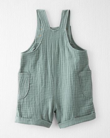 Baby Organic Cotton Gauze Shortall, 