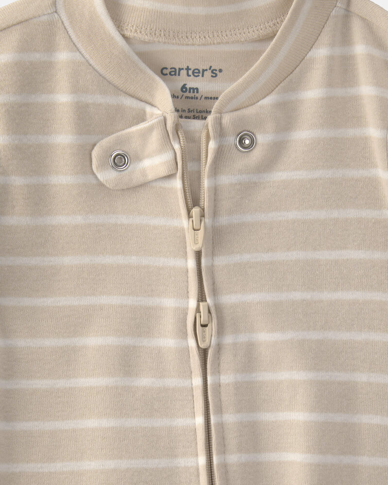 Baby Boy 2-Pack Sports Sleeper - White/Brown, image 2 of 5 slides