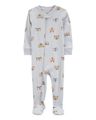Baby 1-Piece Animals 100% Snug Fit Cotton Footie Pyjamas, image 1 of 4 slides