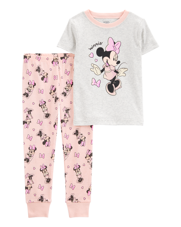 Toddler 2-Piece Minnie Mouse 100% Snug Fit Cotton Pyjamas, 