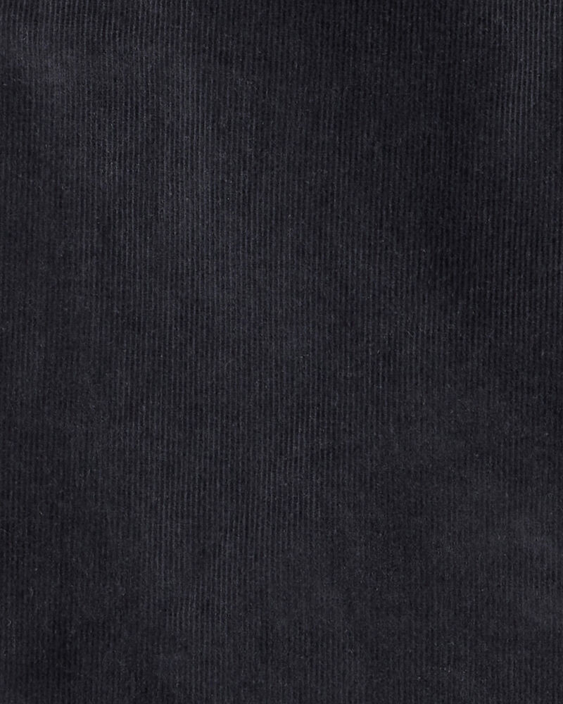Girls Corduroy Wide-Leg Pants - Black, image 3 of 4 slides