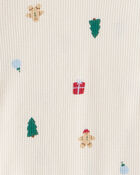 Toddler Holiday Print 2-Piece Pyjama Set , image 2 of 3 slides
