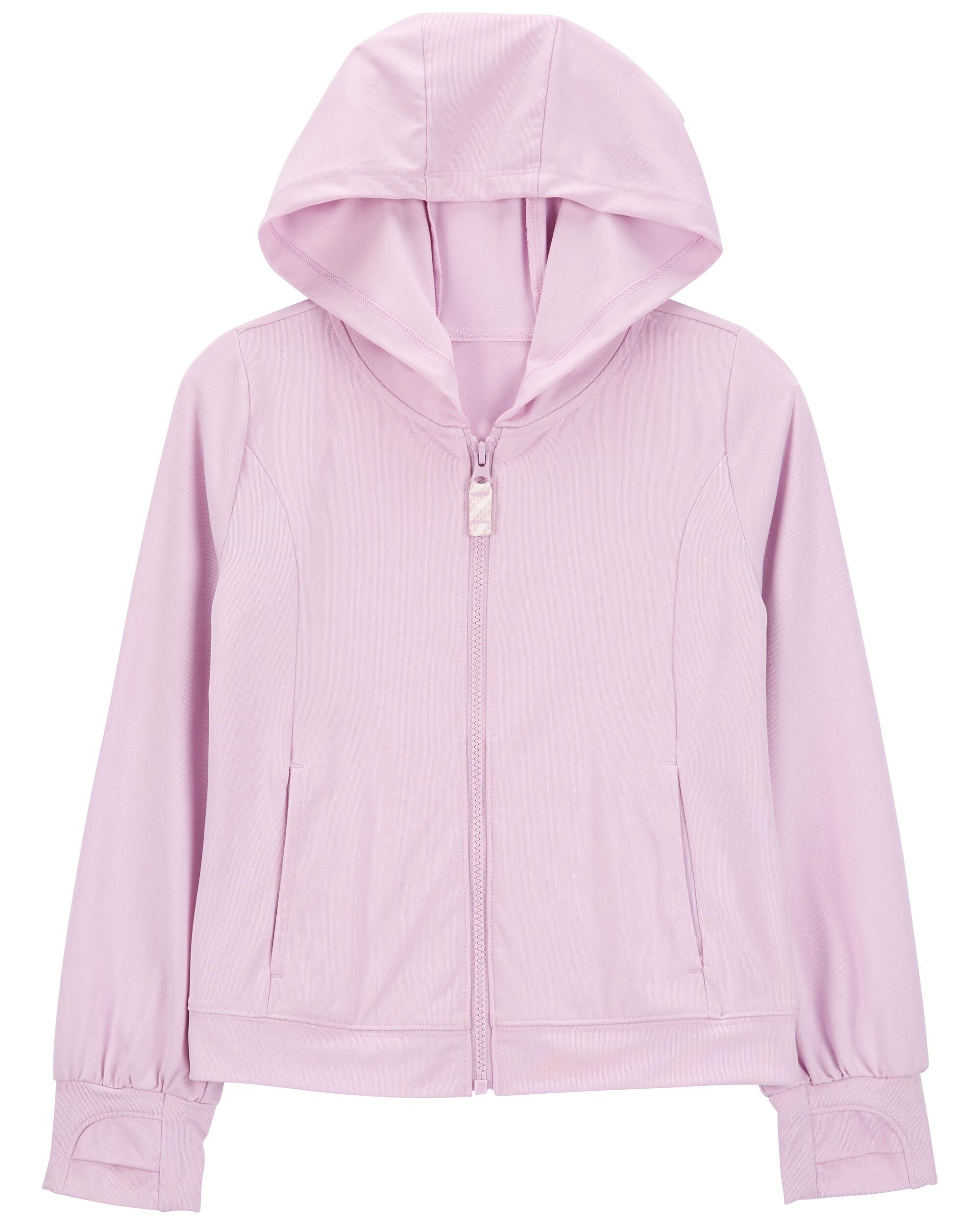 Pink zip on sale up hoodie