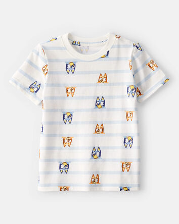 Toddler Striped Bluey Short-Sleeve Graphic Tee, 