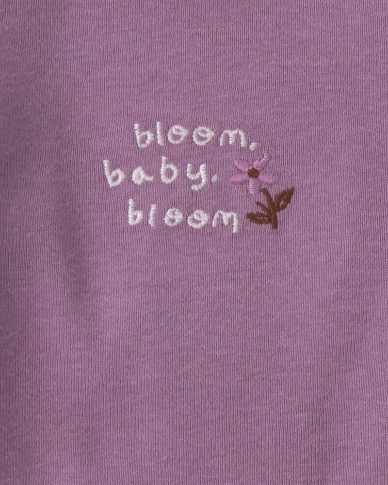 Baby Girl 3-Piece Floral Bodysuits & Pant Set - Purple, image 3 of 5 slides