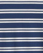 Toddler Boy Striped Long-Sleeve T-Shirt - Navy Blue/Cream, image 2 of 3 slides