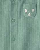 Baby Boy 3-Piece Dinosaur Long-Sleeve Layering Set - Green, image 3 of 5 slides