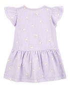 Bébé Robe boutonnée à citrons et rayures, image 2 sur 5 diapositives