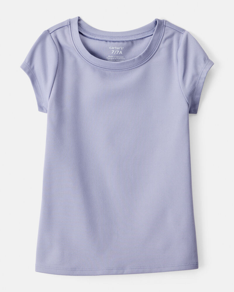 Girls Short-Sleeve Fashion Top - Blue, image 1 of 3 slides