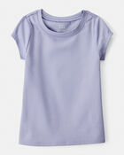 Girls Short-Sleeve Fashion Top - Blue, image 1 of 3 slides