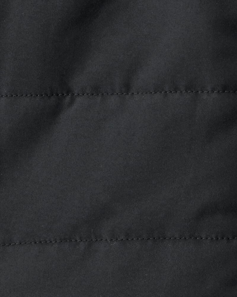 Baby Boy 3-Piece Quilted Vest Outfit Set - Grey/Black, image 2 of 5 slides