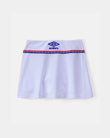 Girls Umbro France Active Skort - Blue/Red/White, 