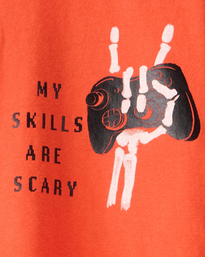 Kid Halloween Video Game Long-Sleeve Graphic Tee, image 3 of 5 slides