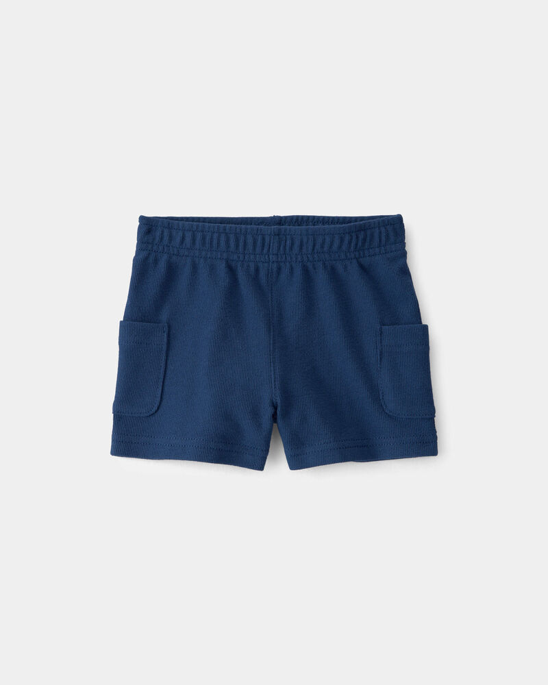 B&eacute;b&eacute; gar&ccedil;on - Ensemble de haut et de short 2 pi&egrave;ces - Bleu, image 5 sur 5 diapositives