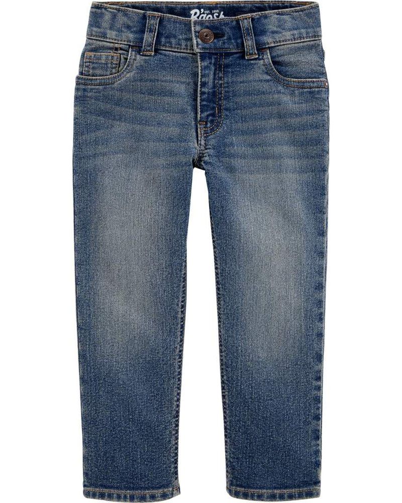 Baby Classic Jeans In Tumbled Medium Faded Wash, image 4 of 5 slides