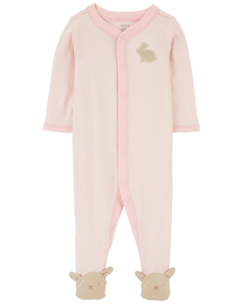 Pink Easter Bunny SnapUp Sleeper Pyjamas
