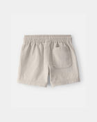 Baby Boy Twill Shorts - Light Khaki, image 2 of 4 slides