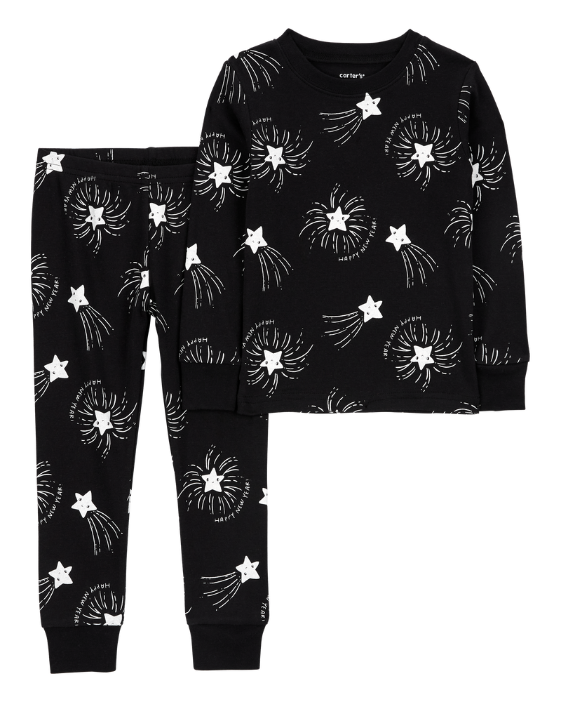 Toddler 2-Piece New Years 100% Snug Fit Cotton Pyjamas, image 1 of 3 slides