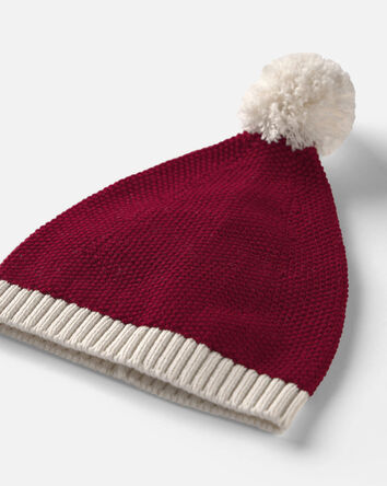 Toddler Organic Cotton Santa Hat, 