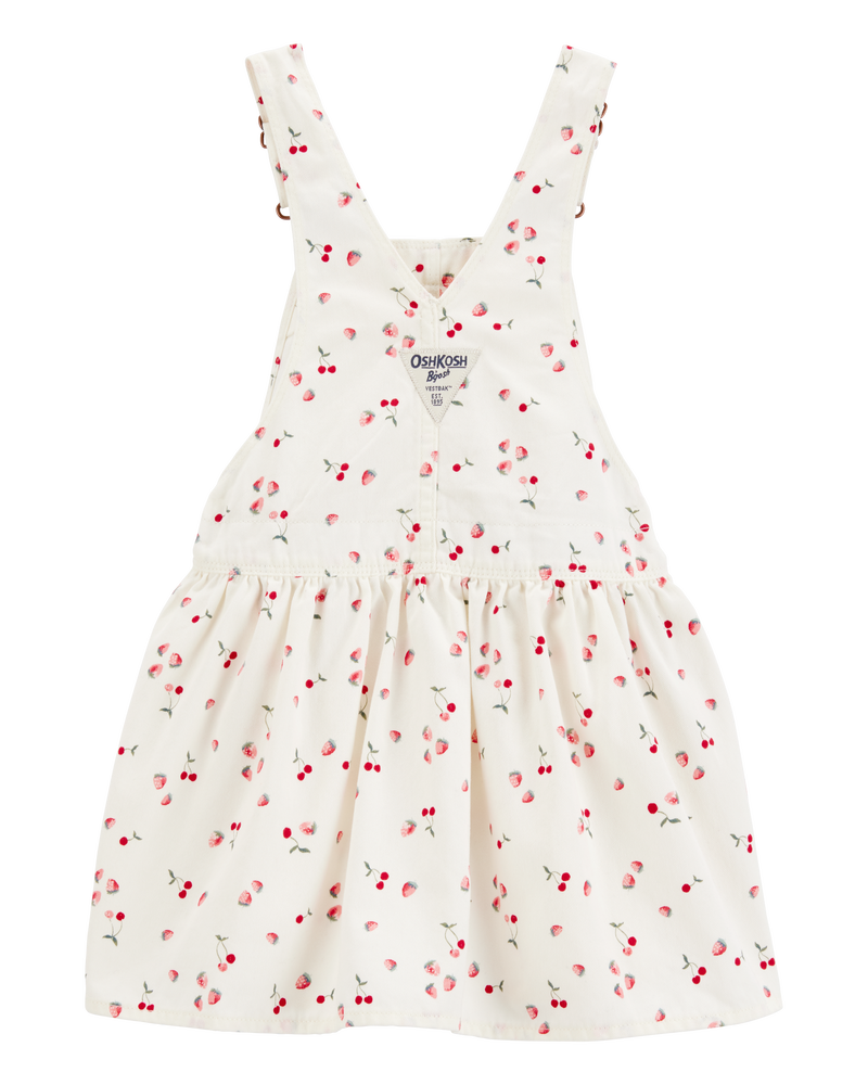 Toddler Girl Cherry-Print Knit Jumper Dress, image 2 of 4 slides