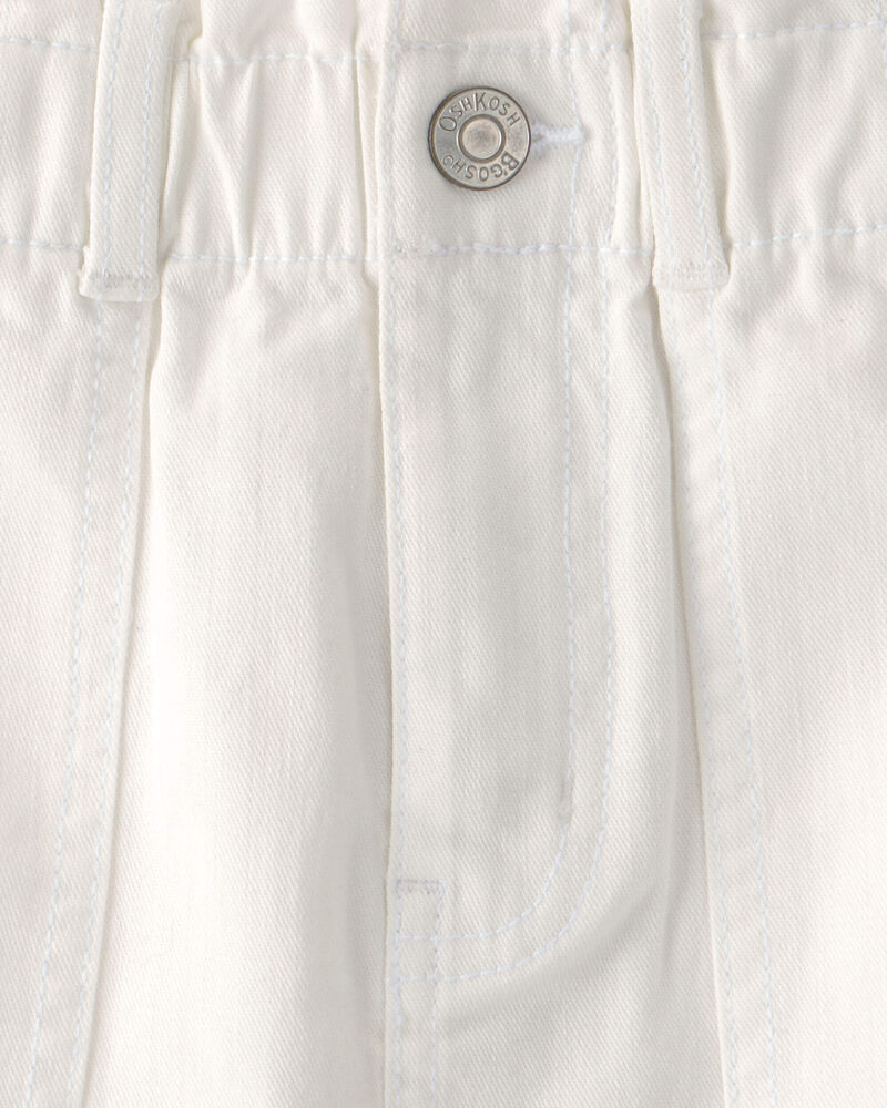 Girls Utility Skirt  - White, image 3 of 4 slides