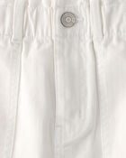 Girls Utility Skirt  - White, image 3 of 4 slides