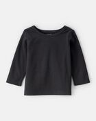 Baby Girl 3-Piece Heart Print Long-Sleeve Dress Set - Ivory/Black, image 3 of 6 slides