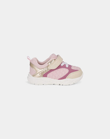 B&eacute;b&eacute; fille - Espadrilles every Step&reg; aux couleurs contrast&eacute;es et motif c&oelig;ur - Rose/Dor&eacute;, 