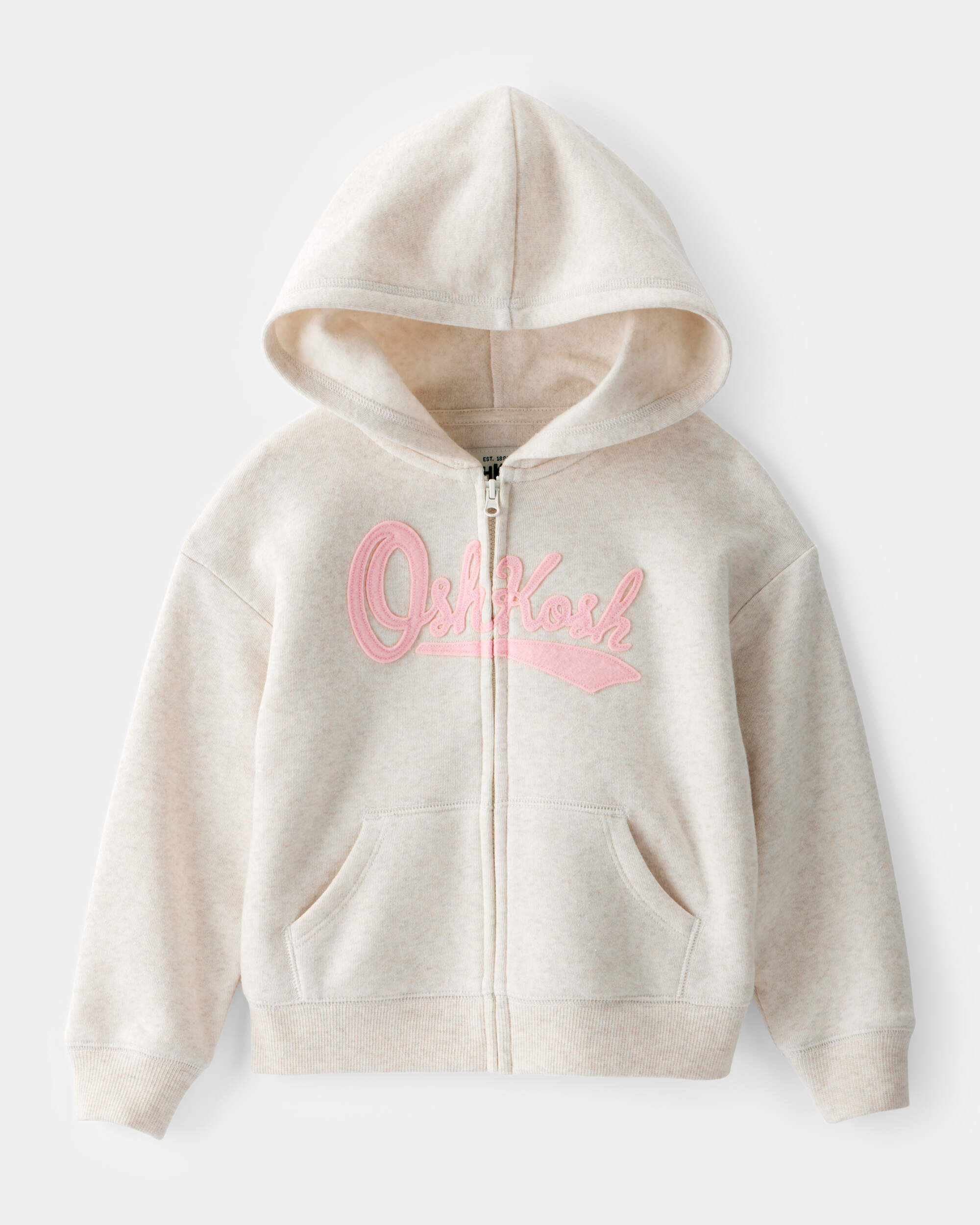 パネライ 希少 Solid Toddler Pink Cream, French Jacket Hooded Terry ジャケット・アウター