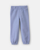 Baby Girl 2-Piece Cheetah Fleece Long-Sleeve Top & Pant Set - Blue, image 2 of 5 slides