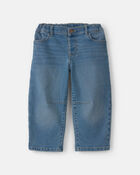 Toddler Girl Denim Barrel Jeans - Medium Wash, image 1 of 4 slides