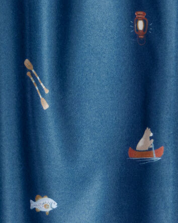 Kid 2-Pack Plaid Camping Pajama Pants, 