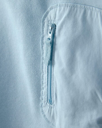 B&eacute;b&eacute; gar&ccedil;on - Chandail en jersey bouclette avec fermeture &agrave; glissi&egrave;re - Bleu, 