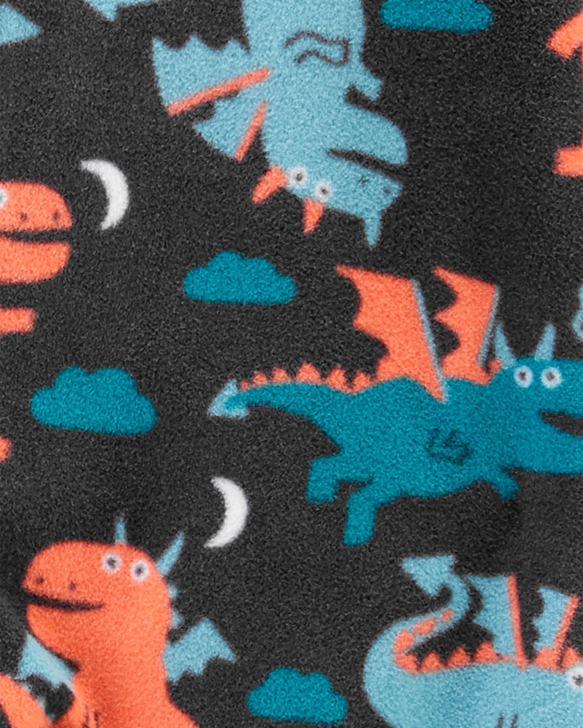 Navy 1 Piece Dragon Fleece Footie PJs Carter s Oshkosh Canada