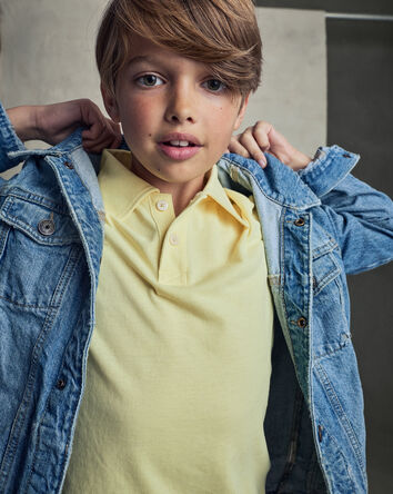 Kids The Favourite: Denim Jacket - Spring Blue Indigo, 