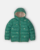 Boys Midweight Packable Puffer- Green
, image 1 of 4 slides
