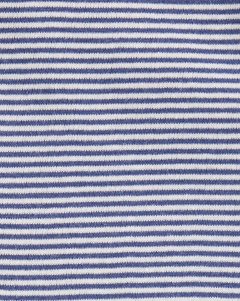 Baby 3-Piece Blue Striped Little Jacket Set, image 2 of 4 slides