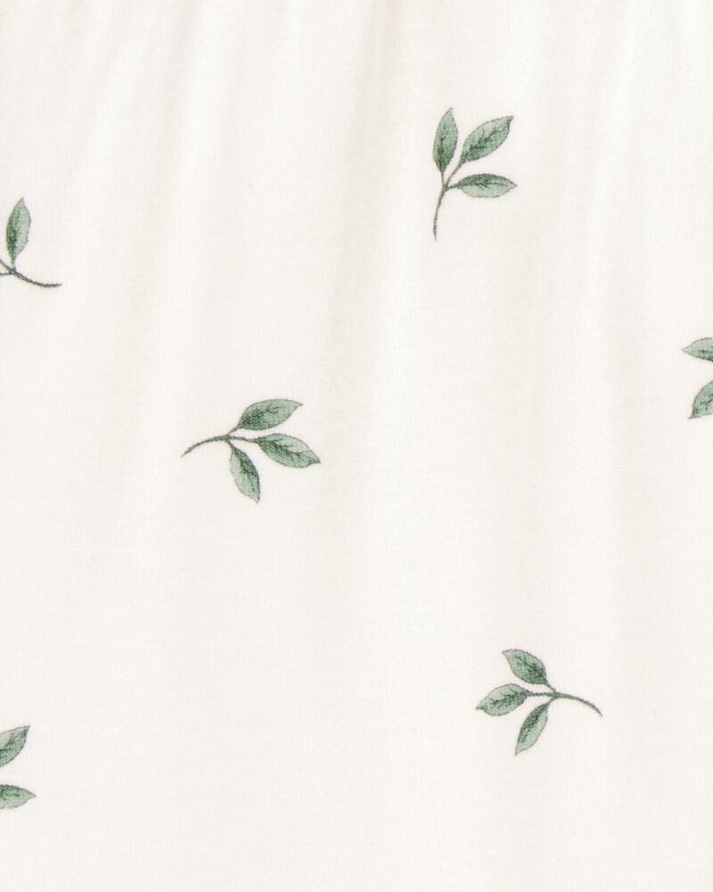 Baby Girl 2-Pack PurelySoft Pull-On Pants - Green/White, image 3 of 6 slides