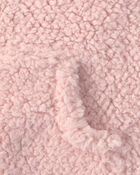 Baby Girl 3-Piece Bear Teddy Fleece Long-Sleeve Layering Set - Pink, image 4 of 5 slides