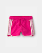 Tout-petit fille - Short de sport aux couleurs contrast&eacute;es - Rose, image 1 sur 4 diapositives