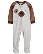 Toddler 2-Pack Bear Fleece Footie Pajamas, image 2 of 6 slides