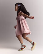 Tout-petit fille - Robe &agrave; col volant&eacute; - Rose, image 4 sur 6 diapositives