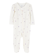 Baby Girl Air Balloon 2-Way Zipper Textured Sleeper, image 1 of 3 slides